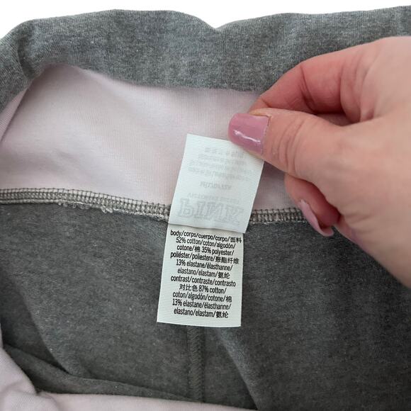 Victoria's Secret Gray Pink Ruched Hem Leggings Sz M - Picture 3 of 6